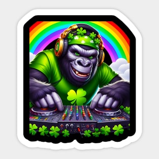 Celebrate St. Patrick's Day in style with this Bigfoot graphic design Sticker